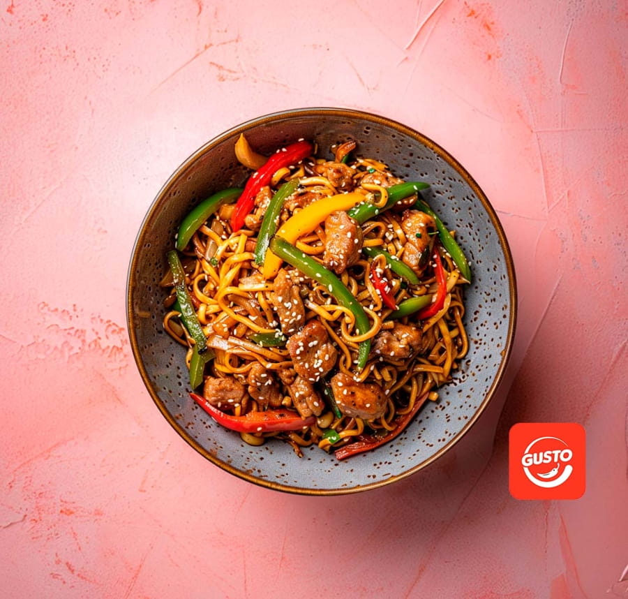 Wok со свининой