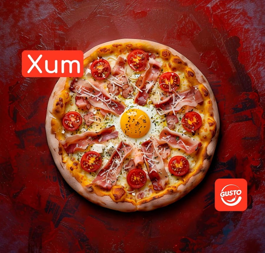 Карбонара пицца 25 см.