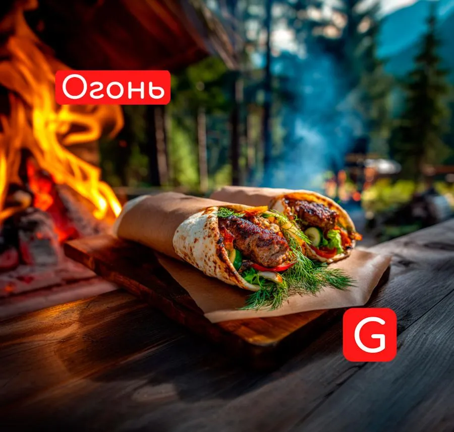 Биф Кебаб в лаваше 